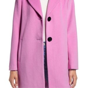 Pink Sam Edelman Wool Blend Coat